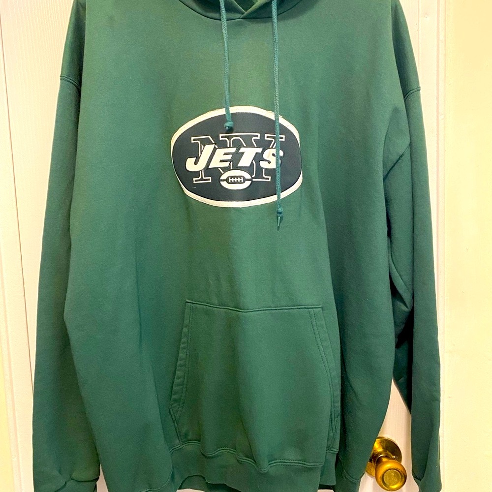 NFL Green Jets Sweatshirt Pullover Hoodie Men’s Size 2XL